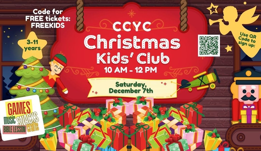 Free Christmas Fun: Saturday Kids’ Club in Yuba City for Ages 3-11